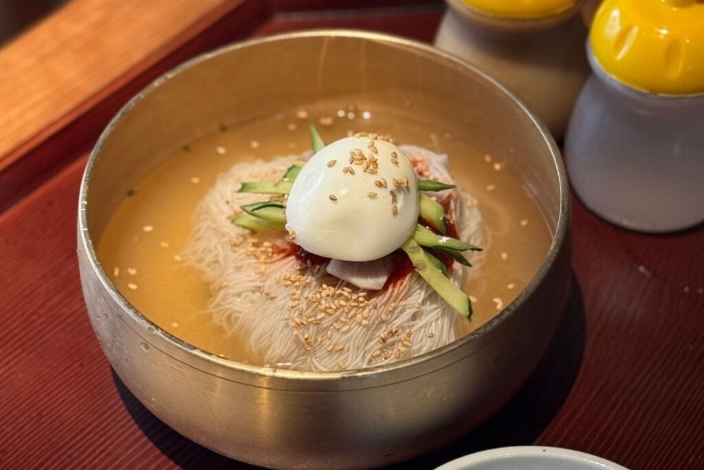 Mujung Kang Korean food in Hong Kong Gold Moon Restaurant Group cold noodles