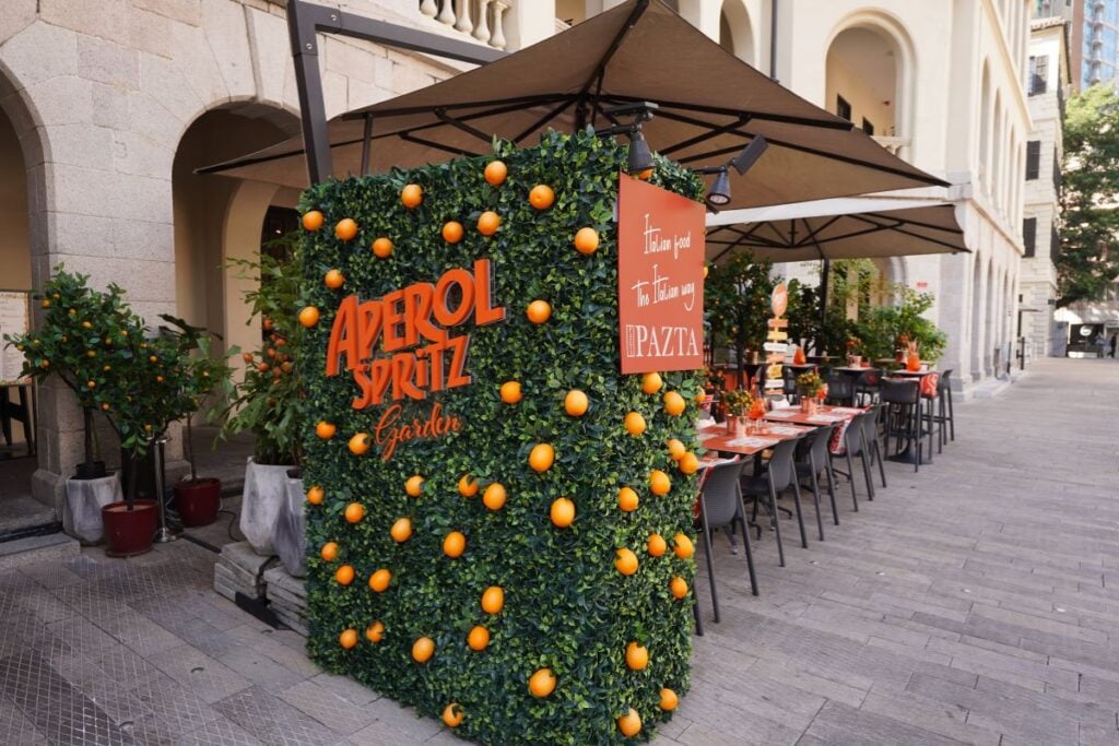 PAZTA debuts its Aperol Spritz Garden at Tai Kwun with five spritz flavours on offer PAZTA debuts its Aperol Spritz Garden at Tai Kwun