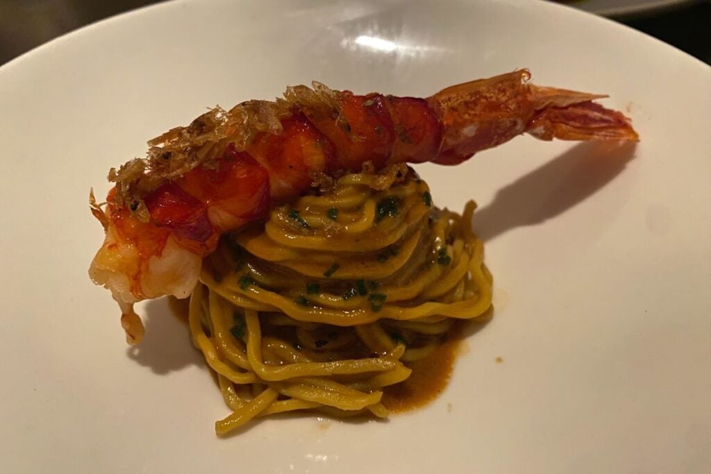 Japanese prawn pasta WAKARAN review
