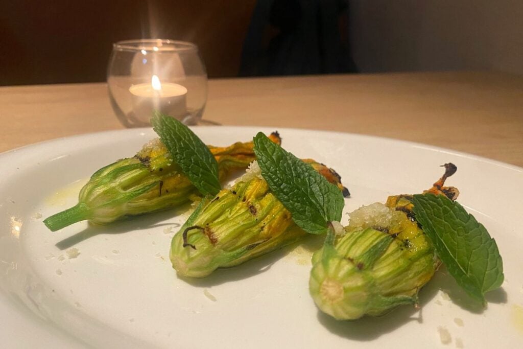 zucchini flowers Carmela review